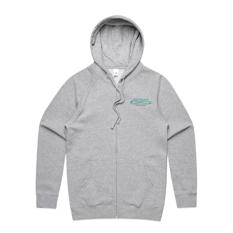 DRAWN ZIP FRONT HOOD